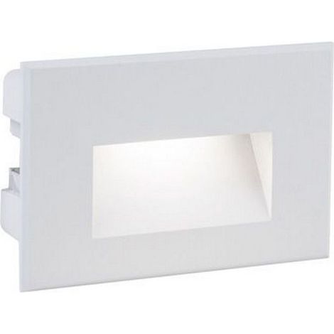 Segnapasso In Alluminio Svasato Liscio Bianco Led 3 W 300 Lm 3000K Spina (1/5)
