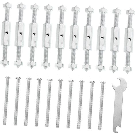 Kit Réparation Boîtes De Jonction Électriques 86 Type – Vis Rallongées Antirouille – Dispositif De Réparation Clé Pour Fixation – 10 Pièces Pour Travaux Électriques Sécurisés (1/5)
