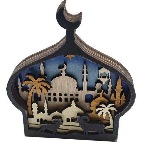 artisanales en bois sculpté pour l Aïd château en bois (1/4)