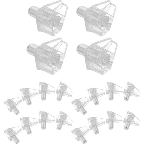 150 chevilles transparentes pour supports d'étagères en plastique et métal, capacité de charge (1/5)