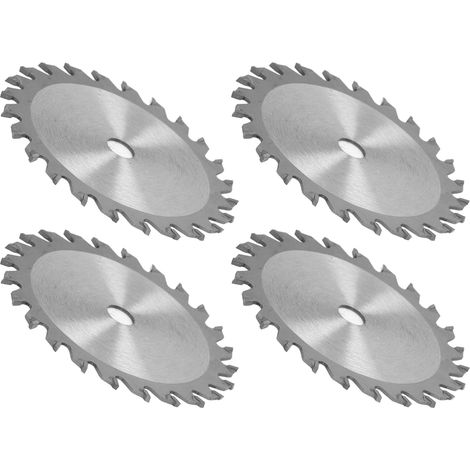 4 lames circulaires carbure 85mm 24 dents, 3000 tr/min pour coupe bois et plastique, alésage 15mm, lot de 4 (1/5)
