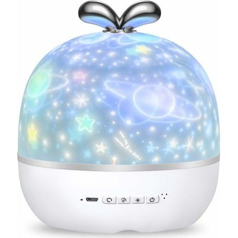 Projecteur Lampe Enfant, 360° Rotation Bébé Veilleuse Projecteur LED 6 Thème Veilleuse Ciel Etoilé Projection 6 Modes Plafond Projecteur Lumière Enfants Chambre Cadeau Anniversaire Parti (1/5)