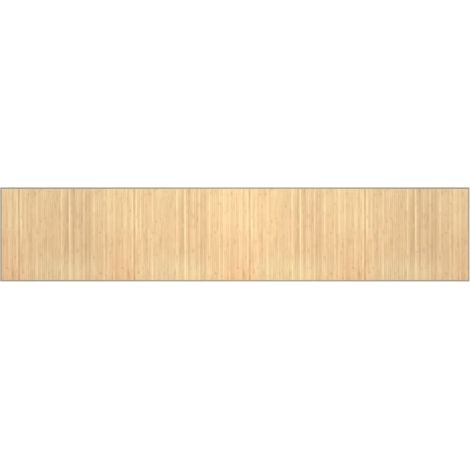 Tapis rectangulaire naturel clair 80x400 cm bambou (1/5)