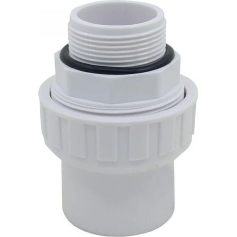 PVC mixed joint union fitting to screw xa glue threaded end PVC pressure sleeve pump sand filter swimming pool O-ring (1/5)
