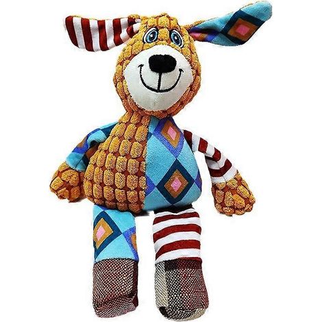 Jouets en peluche couineurs pour chiens : Jouet en peluche coloré pour animaux de compagnie avec couineur résistant aux morsures pour chiens ( )