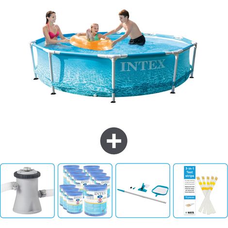 Piscine Intex à cadre rond - 305 x 76 cm - Comprend des Accessoires CB94 (1/5)