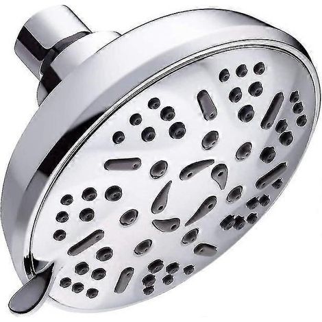 Pommeau de douche fixe haute pression à 9 jets, anti-fuite, buse anti-obstruction, installation facile, économie d'eau (1/5)