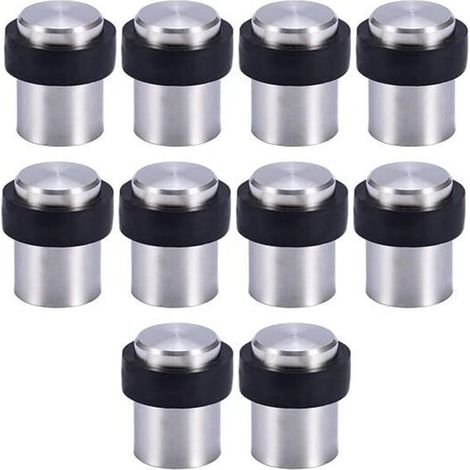 10 X Butoir de Porte de Sol 4.5 cm en Acier Inox Arrêt de Porte Butoir Bloque Porte..Trywise (1/4)