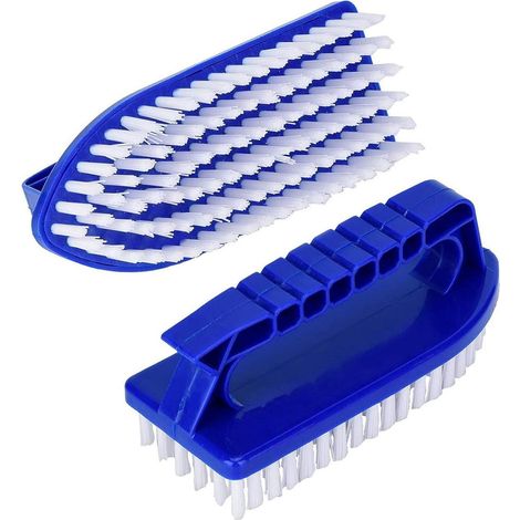 Brosse de nettoyage de piscine, bleue, en nylon, pour les parois, le fond, les marches et les carreaux, utilisation manuelle dans les spas, les bassins, les fontaines et les baignoires-AquaForge (1/5)