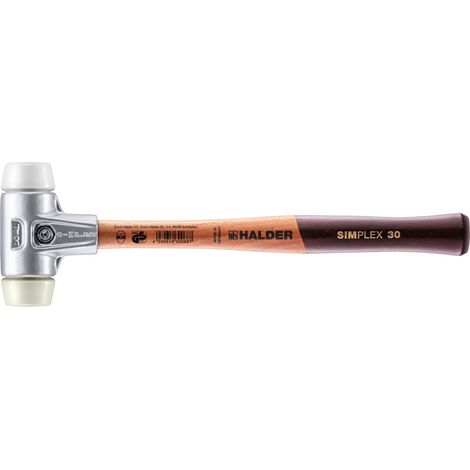 HALDER SIMPLEX Schonhammer Ø 30 mm Superplastik / Nylon mit Aluminiumgehäuse (1/5)