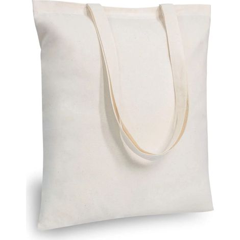 Set mit 5 preisgünstigen Baumwolltaschen, leicht und wiederverwendbar, perfekt zum Einkaufen, für DIY-Projekte, Werbung, Marketing und als Geschenk.