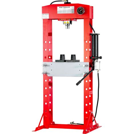 Mw Tools – Presse hydraulique 30T – Cylindre mobile pour pressage précis – Fonctionnement manuel et pneumatique – PPH30B