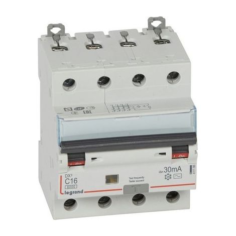 Legrand DX³ 6000 Fehlerstromschutzschalter weiß 4 Polig
