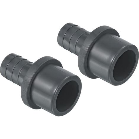 Reductor de tubería, diámetro exterior del casquillo 32 x diámetro exterior de la espiga 20 (mm), 2 piezas por paquete, conector recto, gris. (1/5)
