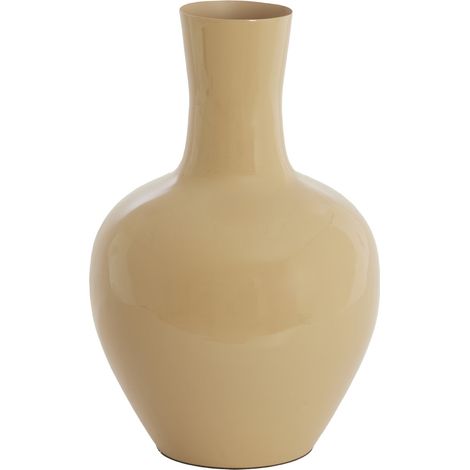Light & Living Vase NANA glänzend Sandfarbe – Ø33x50 cm