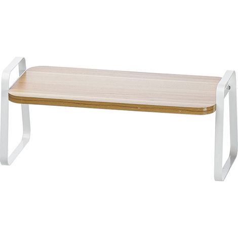 Étagère de rangement en bois et métal empilable pour comptoir, séparateur de placard pour grande étagère domestique (1/5)
