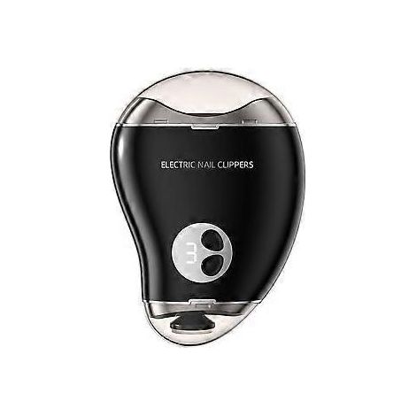 Coupe-ongles électrique 2 en 1, coupe-ongles et polisseuse électrique multifonctions, excellente idée cadeau (noir)