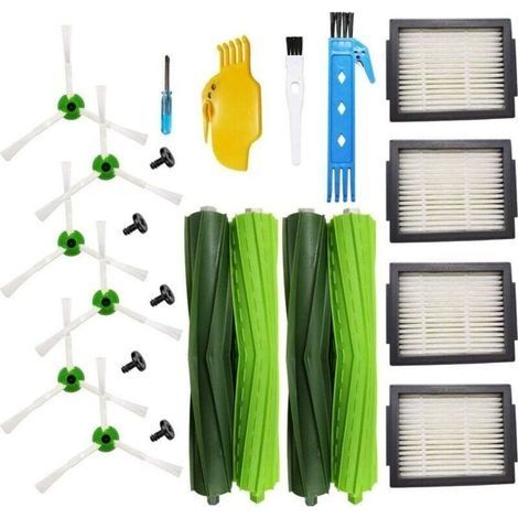 Pièces de Rechange pour iRobot Roomba i7 i7+/i7 Plus E5 E6 E7 Series Brosses Roomba Série I & E Kits de Remplacement (1/4)