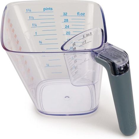 Juego de vasos medidores joseph joseph transparente 1 litro 50 ml (1/4)