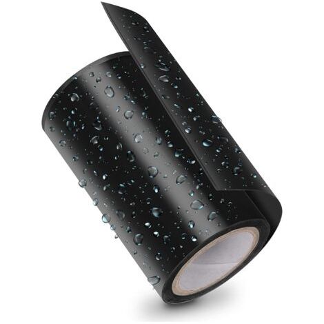 (10 cm x 150 cm) Extrem starkes, schwarzes, wasserdichtes Klebeband für Pool- und Rohrreparaturen (Notfall-Reparaturband/Selbstklebendes Dichtungsband für Unterwasserabdichtung)