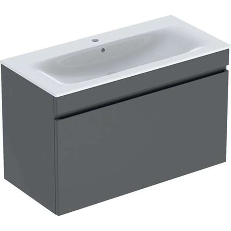 Geberit Renova Plan Conjunto lavabos con mueble bajo lavabo, 1