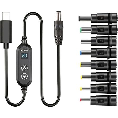 PD100W-Ladekabel mit Digitalanzeige, -B (1/2)