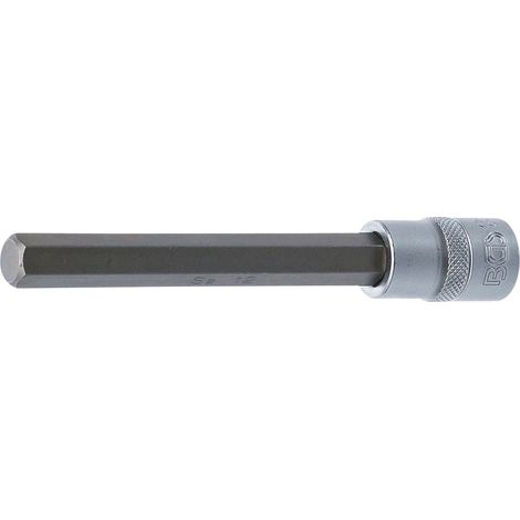 BGS Bit-Einsatz Länge 140 mm Antrieb Innenvierkant 12,5 mm (1/2") Innensechskant 12 mm - 4273 (1/2)