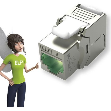 Base RJ45 Cat6a FTP Elfi X8