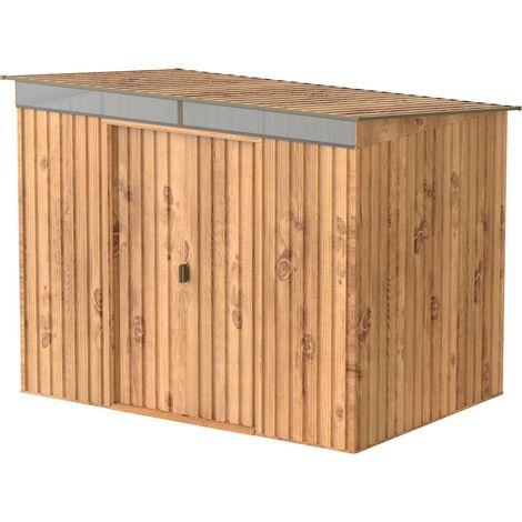 Duramax 50345 Pent Tetto Skylight Shed, 8 x 6 Pent Roof Skylight, Venatura del legno (1/5)