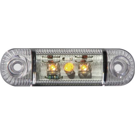 SecoRüt Umriss-Markierungsleuchte  Markierungsleuchte seitlich 12 V, 24 V Orange Klarglas (1/2)