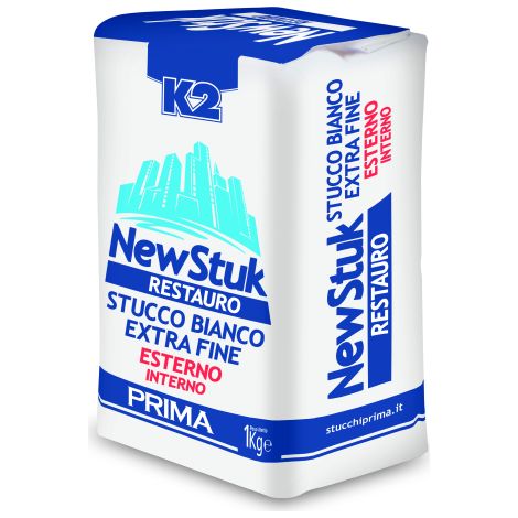 1 kg de mastic Newstuk K2 en poudre blanche extra fine pour restauration