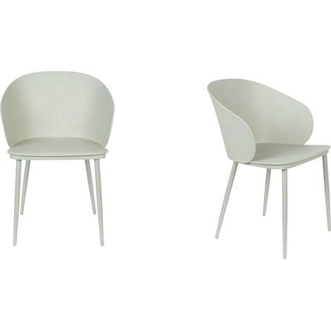 Chaise design, Lot 2 chaises design Gigi Vert en Plastique, BOITE A DESIGN (1/5)