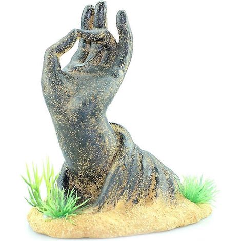 Aquarium-Dekoration Bodhisattva-Handstatue Versteck für Einsiedlerkrebs Flusskrebs