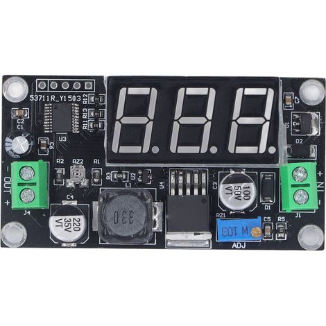Convertisseur abaisseur DC-DC 4.5-40V entrée 3-37V sortie, régulateur de tension numérique à écran vert ajustable, module réducteur (1/5)
