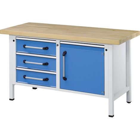 eurokraft pro, Établi sur piétement, largeur 1500 mm, 3