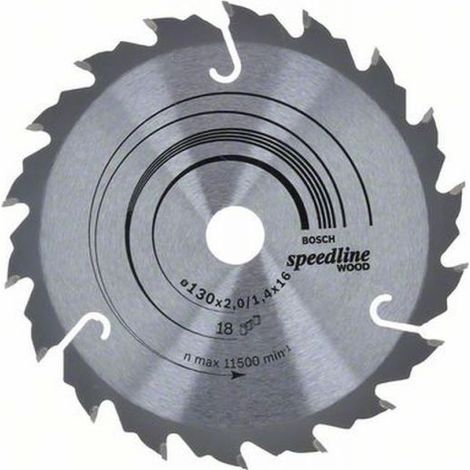 Bosch PRO Wood Kreissägeblatt, 130 x 2 x 16 mm, T18