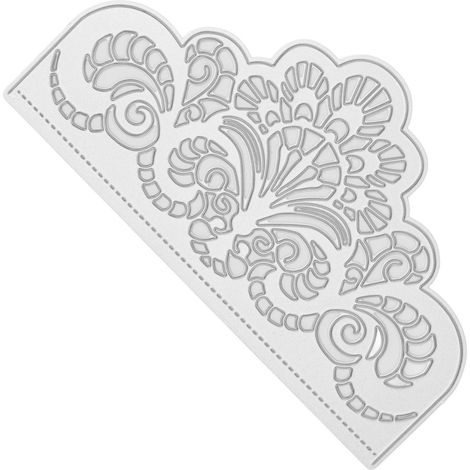 Spitzenform-Stanzschablone aus Kohlenstoffstahl, DIY-Hohlschablone für Scrapbooking-Karten (1/5)
