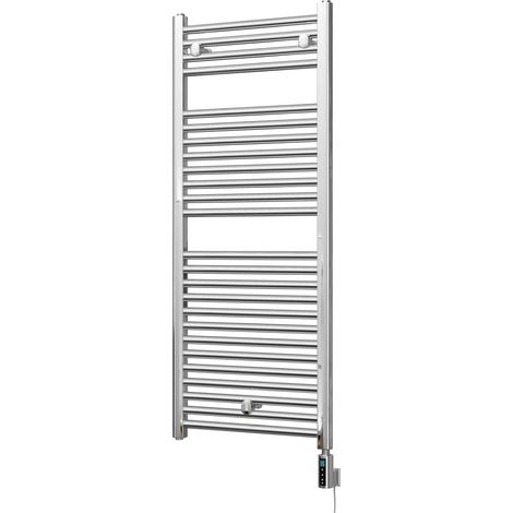 Roma - Chrome Electric Towel Rail H1230mm x W500mm Straight 300w Thermostatic WIFI (1/3)