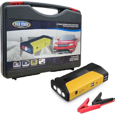 Jump Starter per Auto 300A 15000mAh Kit Emergenza Cavi Torcia Power Bank (1/5)