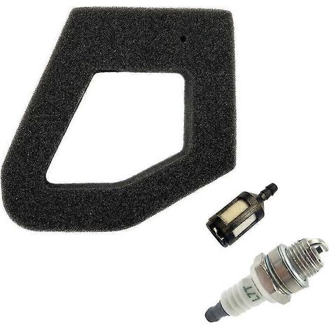 Filtres pour tondeuse et débroussailleuse GX35, y compris filtre à air, à huile et à bougie d'allumage (1/4)