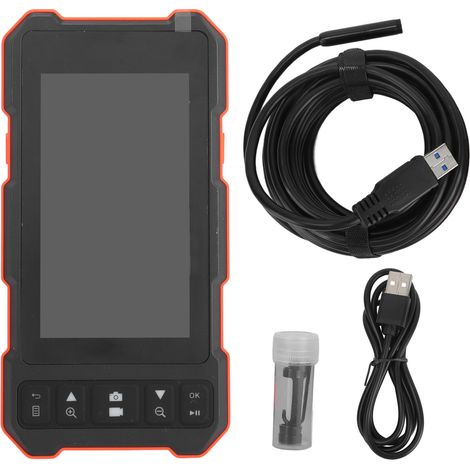 Endoscope à double objectif de 7,9 mm, écran IPS de 4,5 pouces, caméra étanche IP67, câble de 5 mètres, chargement USB. (1/5)
