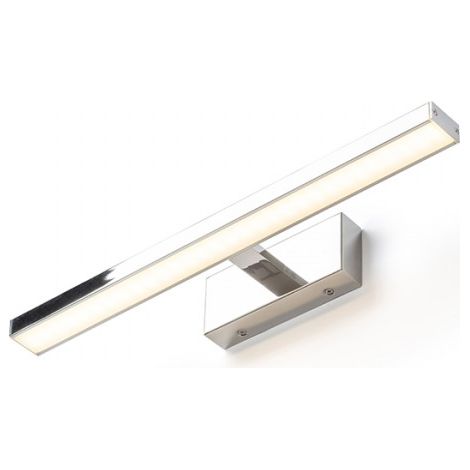 Faretto applique PANON LONG da parete cromo 230V LED 12W IP44 3000K