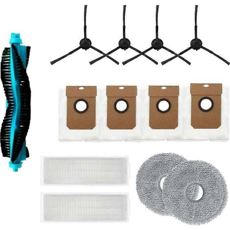 Pour Cecotec Conga 11090 Spin Revolution Aspirateur Pièce Brosse principale et latérale Filtre, serpillière et sac à poussière Accessoires de remplacement (1/5)