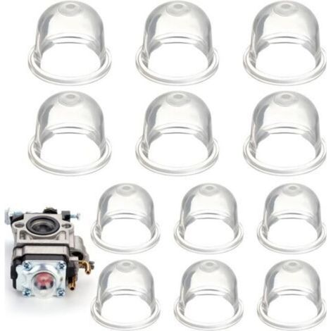 12-teilige Primer-Birne für Freischneider, 22 mm/19 mm Primer-Pumpe für Freischneider, für Trimmer, Heckenschere, Benzinsäge, Gebläse-Kraftstoff-Primer-Birne (1/4)