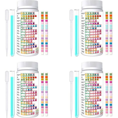 Kits de análisis de agua 16 en 1 para agua potable - Kit de análisis de agua para el hogar, kits de medición de la calidad del agua (200 pruebas)