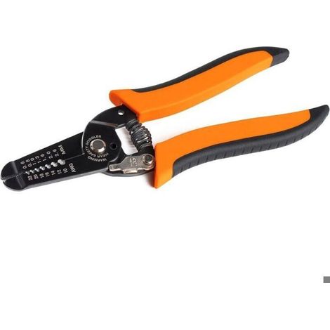 Outil à dénuder et couper les fils rigides et flexibles 22-10 AWG (1/4)