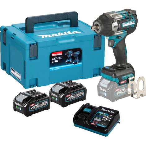 Makita TW008GM201 Avvitatore a impulsi a batteria 40V max. / 2x 4,0 Ah batteria + caricabatterie in Makpac (1/2)