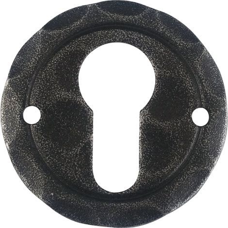 HALCÖ Zylinderrosette SILL - PZ, ø 50 mm, verzinkt schwarz passiviert (1/4)