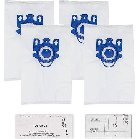 Airclean 3D replacement bags compatible with GN canister vacuums (pack of 4 bags + 1 filter) - AquaForge (1/3)
