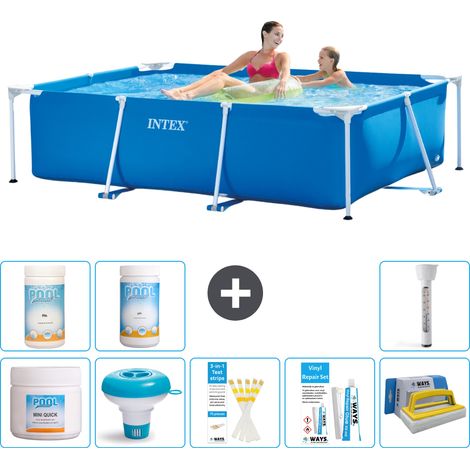 Intex Piscine Tubulaire Rectangulaire - 220x150x60 cm - 9-pièces  S43207 (1/5)